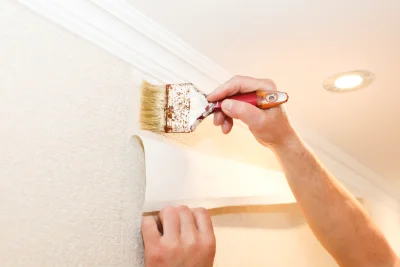 Pose de papier peint à Menoux — revêtements muraux et toiles de verre